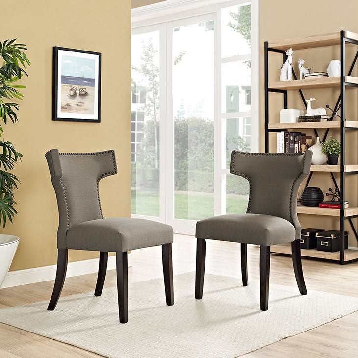 Swerve Fabric Dining Chair - living-essentials